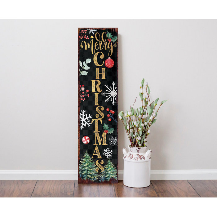 The Holiday Aisle® Merry Christmas Door Mural Wayfair